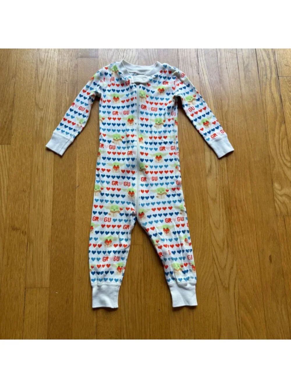 Hanna Andersson Star Wars Size 18-24 Months Baby Yoda Grogu Heart Sleeper Pajama